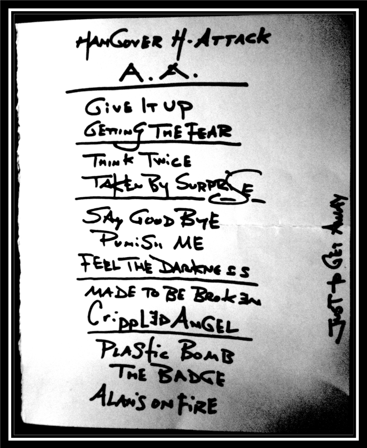 poison idea setlist