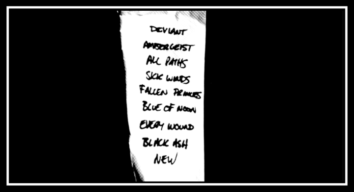 KRIEG SETLIST